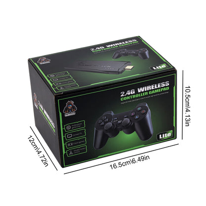 4K Retro Game Console Plug&Play Video Game Stick Dual 2.4G Wireless Controllers